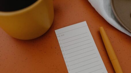To Do List On Orange Surface