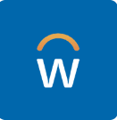 blue icon with a white "W" and yellow arch