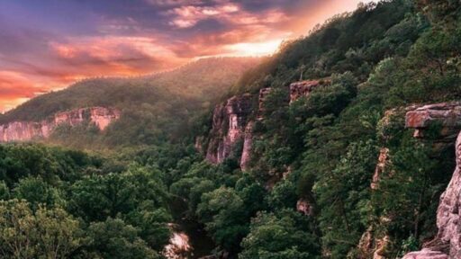 Beautiful Cliff side at Dawn